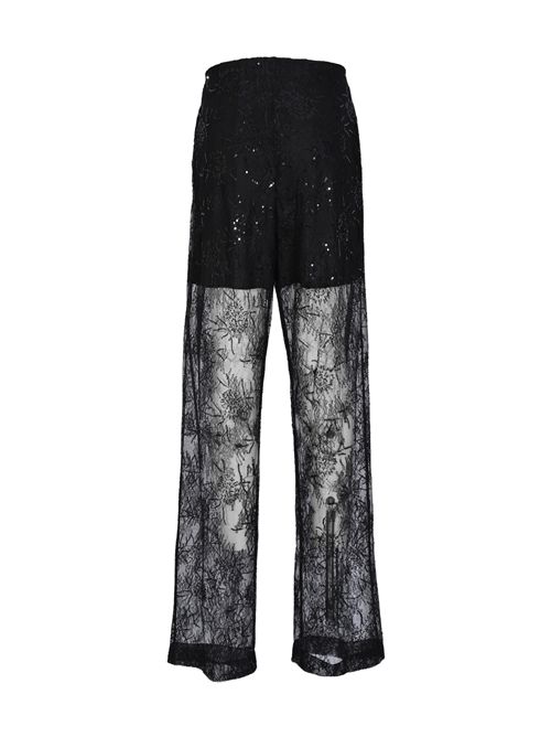 Pantaloni trasparenti in pizzo ricamato con micro paillettes ALBERTA FERRETTI | U0314 16200555